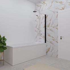 Triton Шторка на ванну Соло-Блэк 75x140 – фотография-4